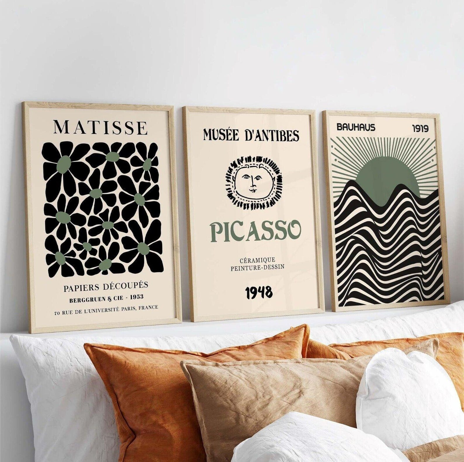 Office Furniture Home - 3pcs/set Retro Matisse Canvas Wall Art