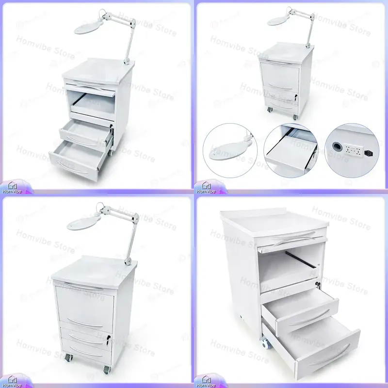 Office Furniture And Equipment - Medical Stainless Steel Mobile Dental Trolley