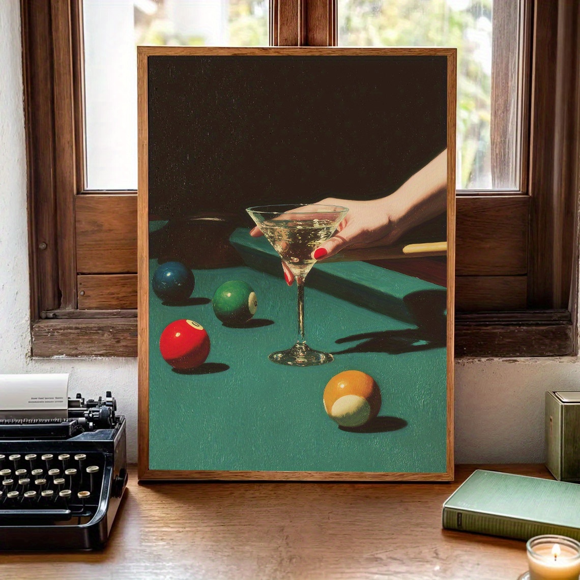 1pc Vintage Billiards Cocktail - Office Furniture Home avaliação e preço