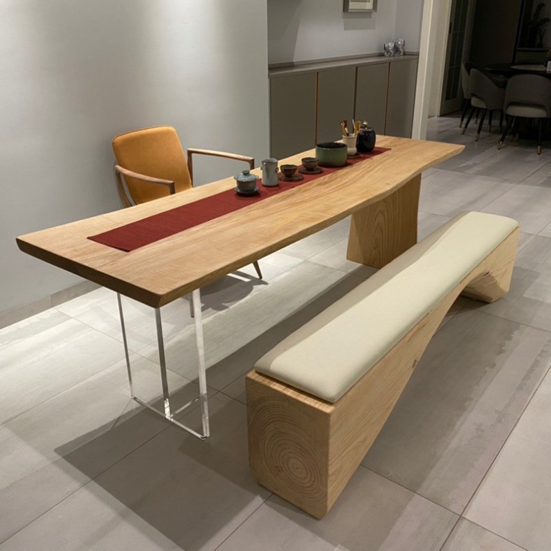 Nordic Solid Wood Acrylic Floa - Office Furniture And Desks avaliação e preço