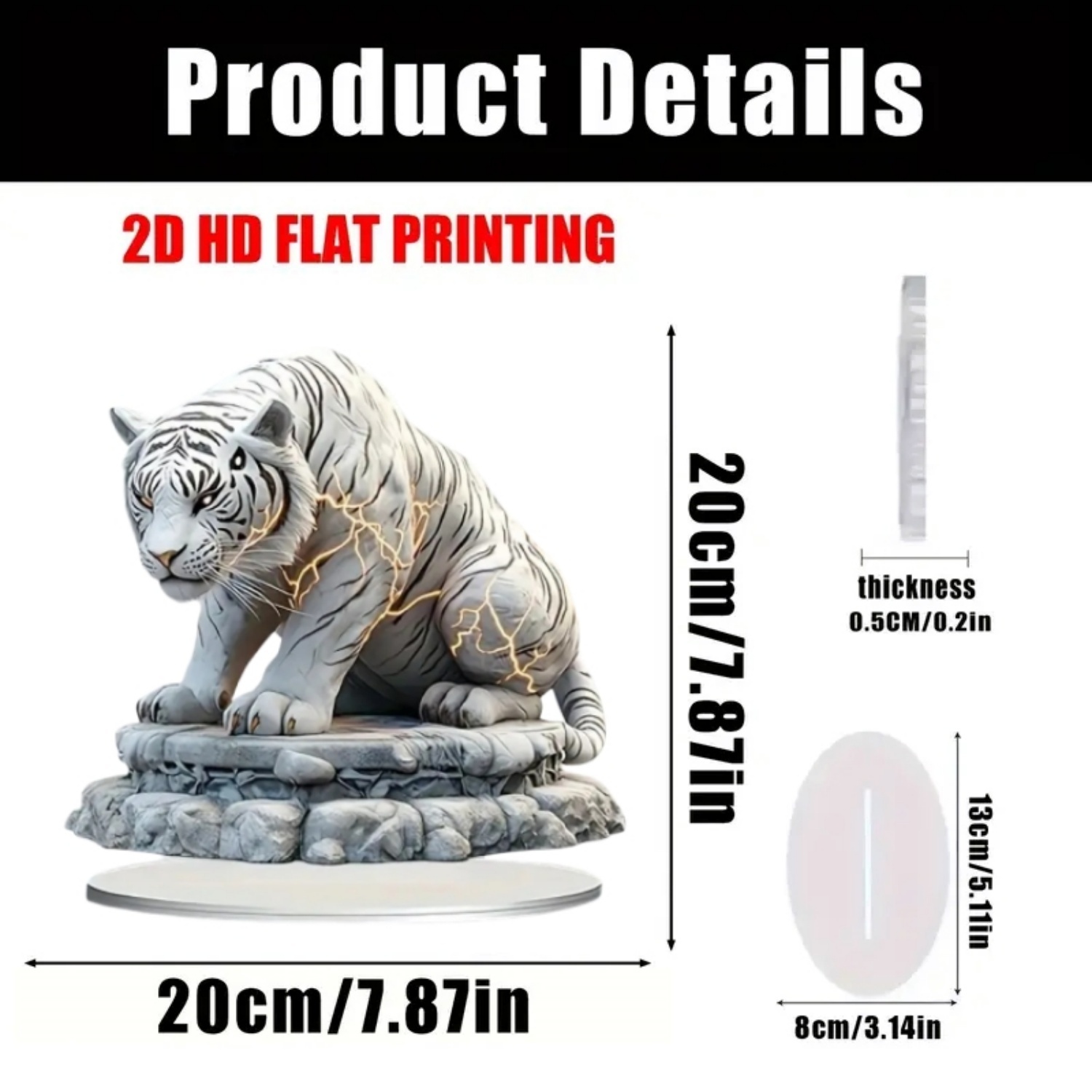 Two Tigers Statue,2D Flat Anim - Office Furniture Home avaliação e preço