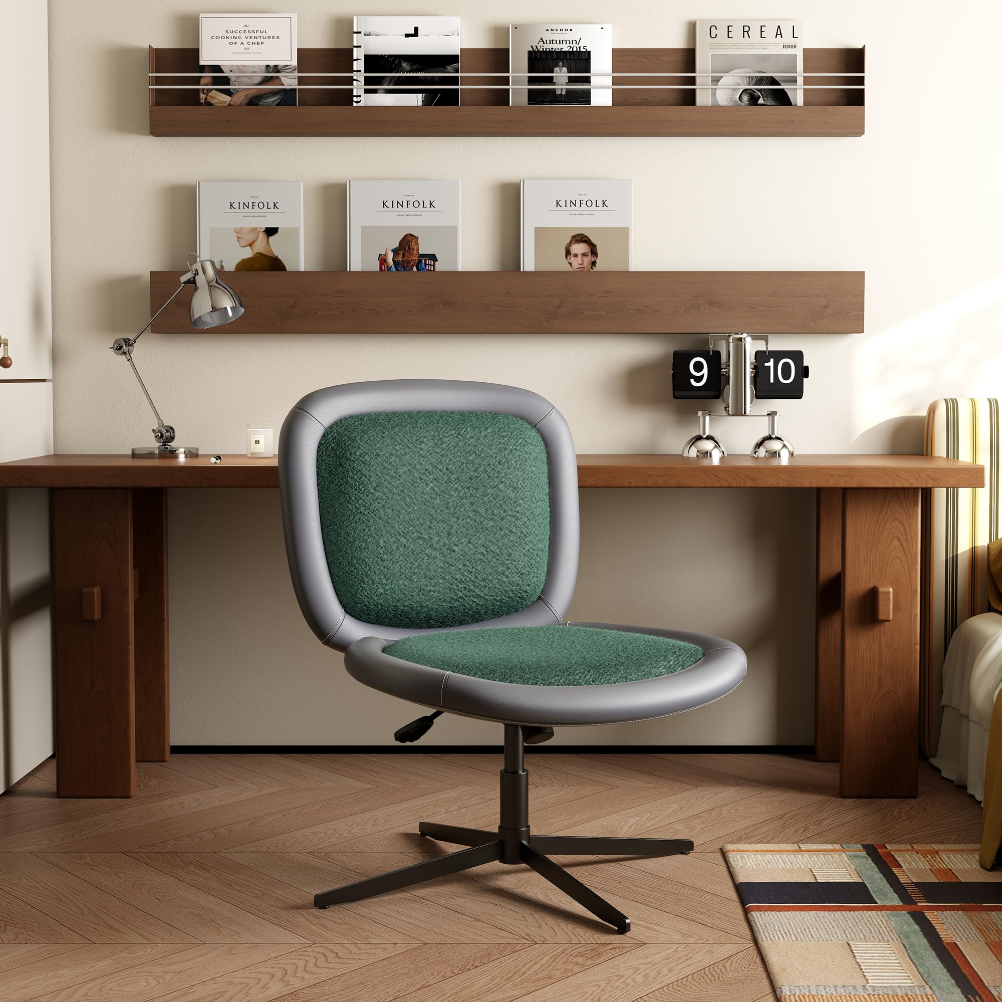 Armless Office Chair With Whee - Office Furniture And Desks avaliação e preço