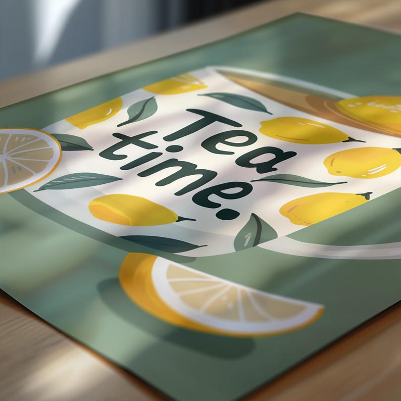 Modern Lemon Tea Time Aestheti - Office Furniture Home avaliação e preço