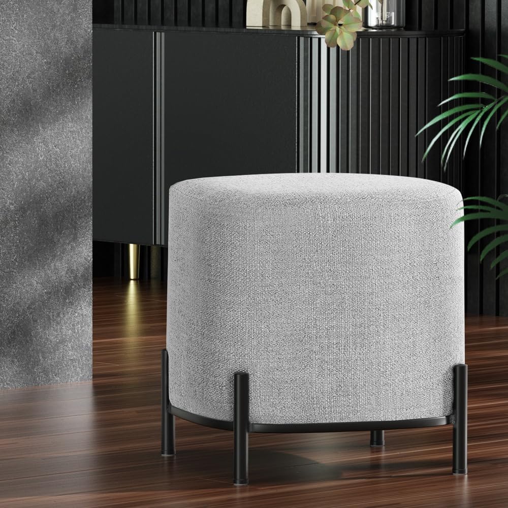 **/Ottoman, Round Footstool Lo - Office Furniture Home avaliação e preço