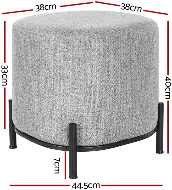 **/Ottoman, Round Footstool Lo - Office Furniture Home avaliação e preço