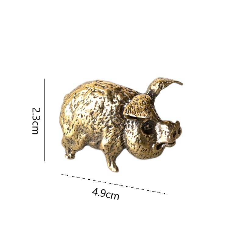 Vintage Brass Pig Small Orname - Office Furniture Equipment avaliação e preço
