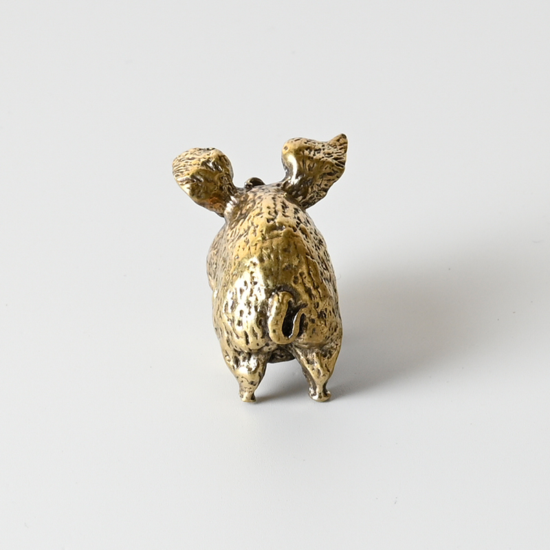 Vintage Brass Pig Small Orname - Office Furniture Equipment avaliação e preço