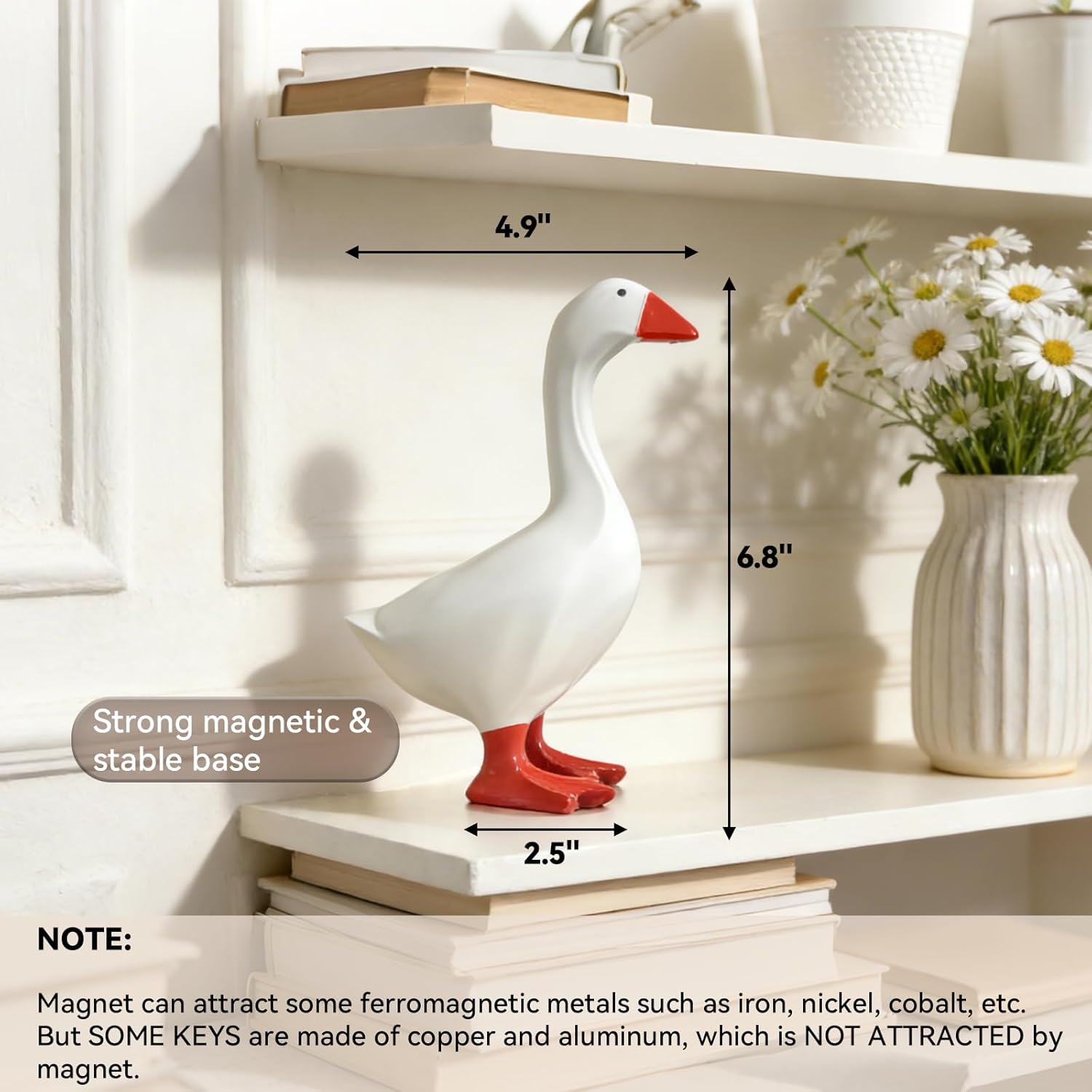 Magnetic Goose Key Holder Cute - Office Furniture Used avaliação e preço
