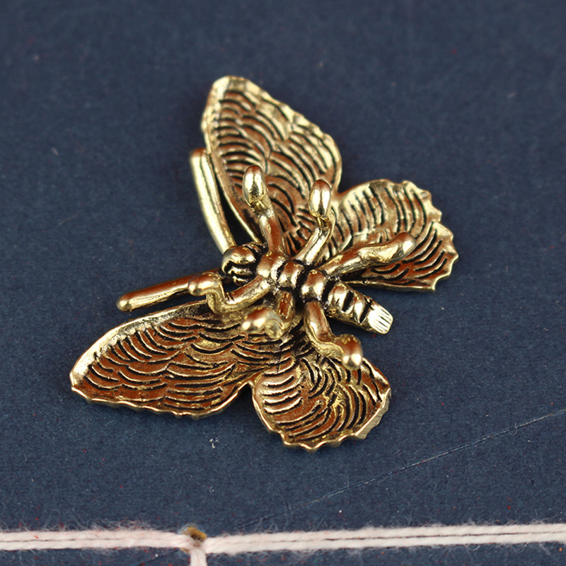 Brass Butterfly Statue, Insect - Office Furniture Equipment avaliação e preço