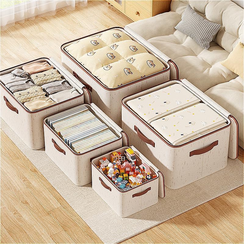 Storage Bin with Lid Fabric st - Locker Storage Metal avaliação e preço