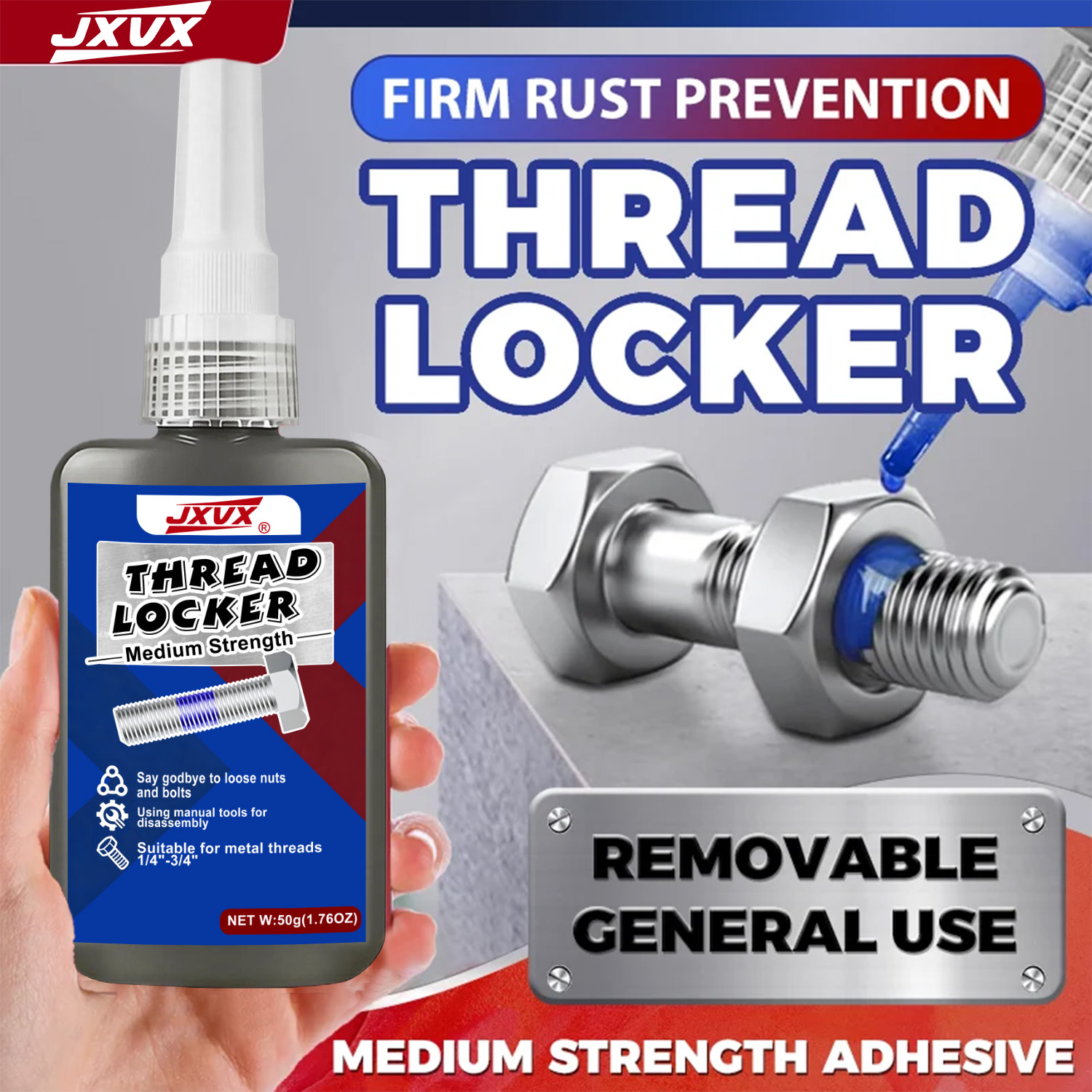 50ml Threadlocker 243 Blue Med - Locker Storage Metal avaliação e preço