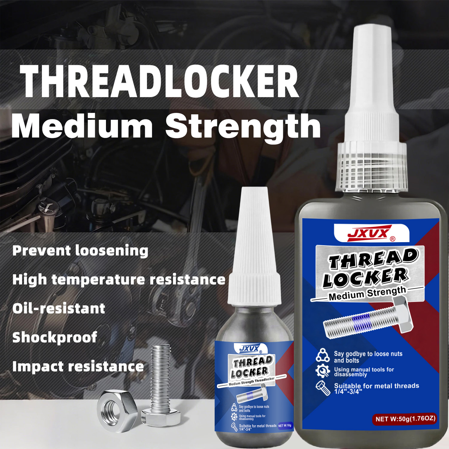 50ml Threadlocker 243 Blue Med - Locker Storage Metal avaliação e preço