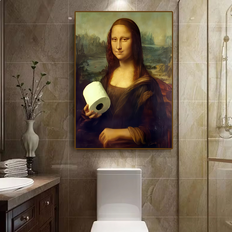 1pc Funny Abstract Bathroom To - Office Furniture Home avaliação e preço