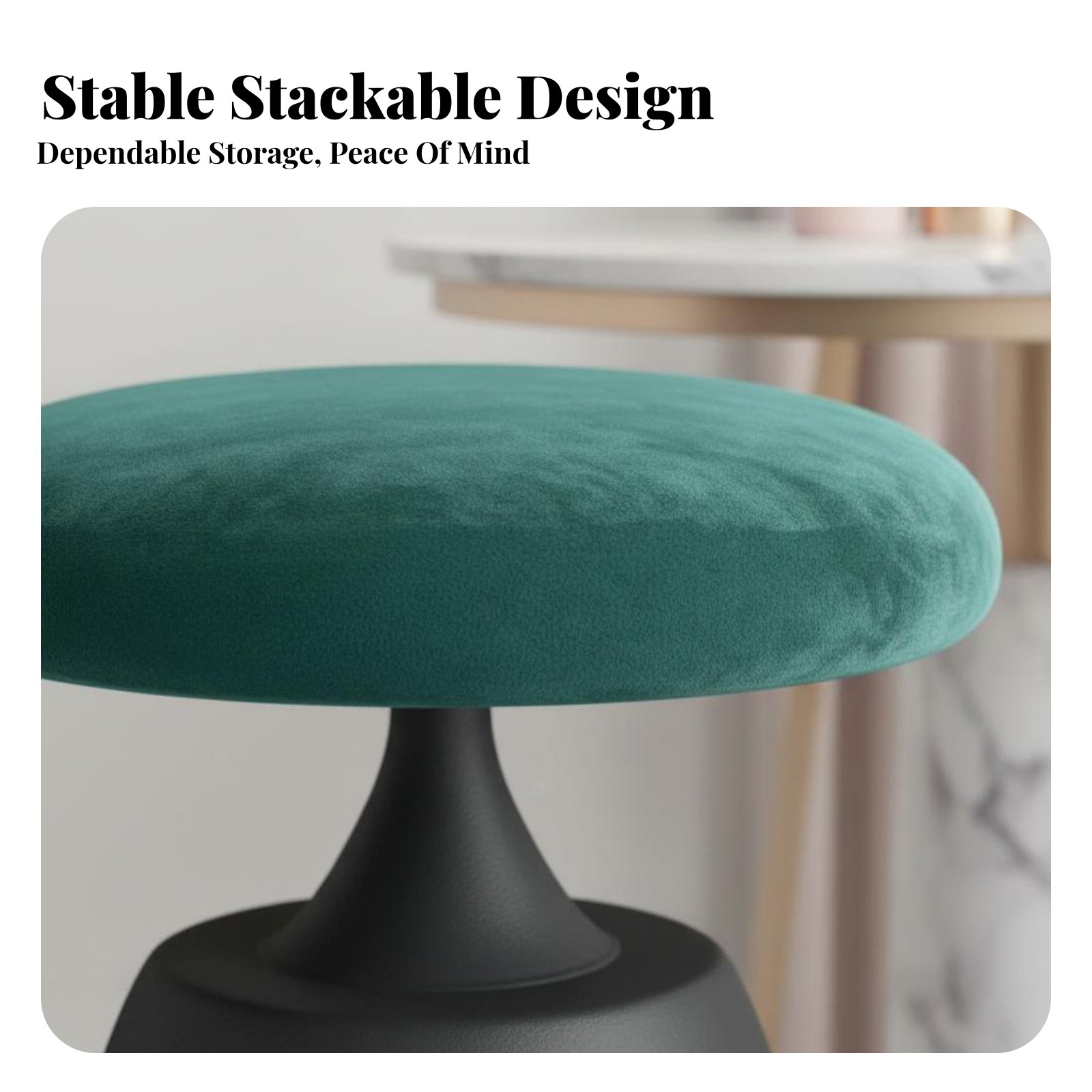 Round Upholstered Pouf Light L - Office Furniture Home avaliação e preço