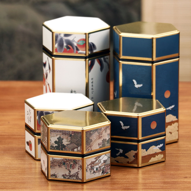 Creative Hexagonal Teapot Tin  - Locker Storage Metal avaliação e preço