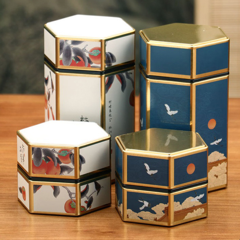 Creative Hexagonal Teapot Tin  - Locker Storage Metal avaliação e preço