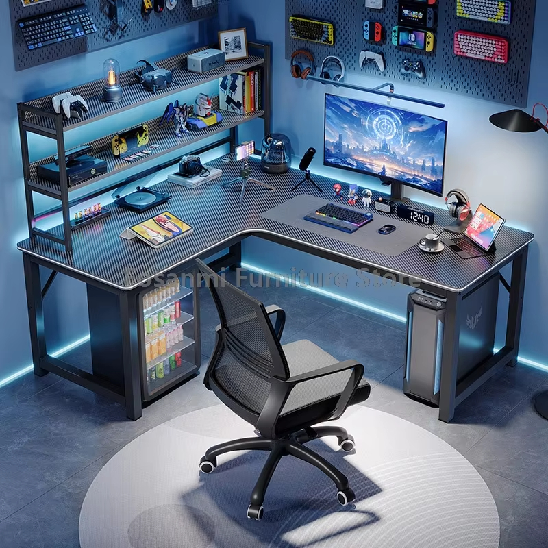 L-Shaped Computer Desk and Cha - Office Furniture And Desks avaliação e preço