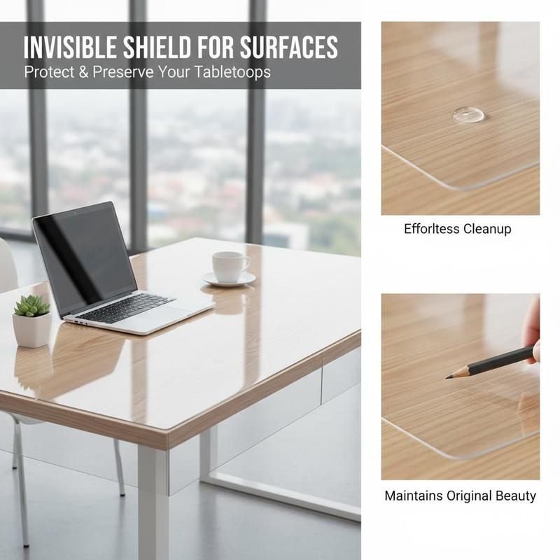 Transparent Desk Pad 36 x 60 I - Office Furniture And Desks avaliação e preço